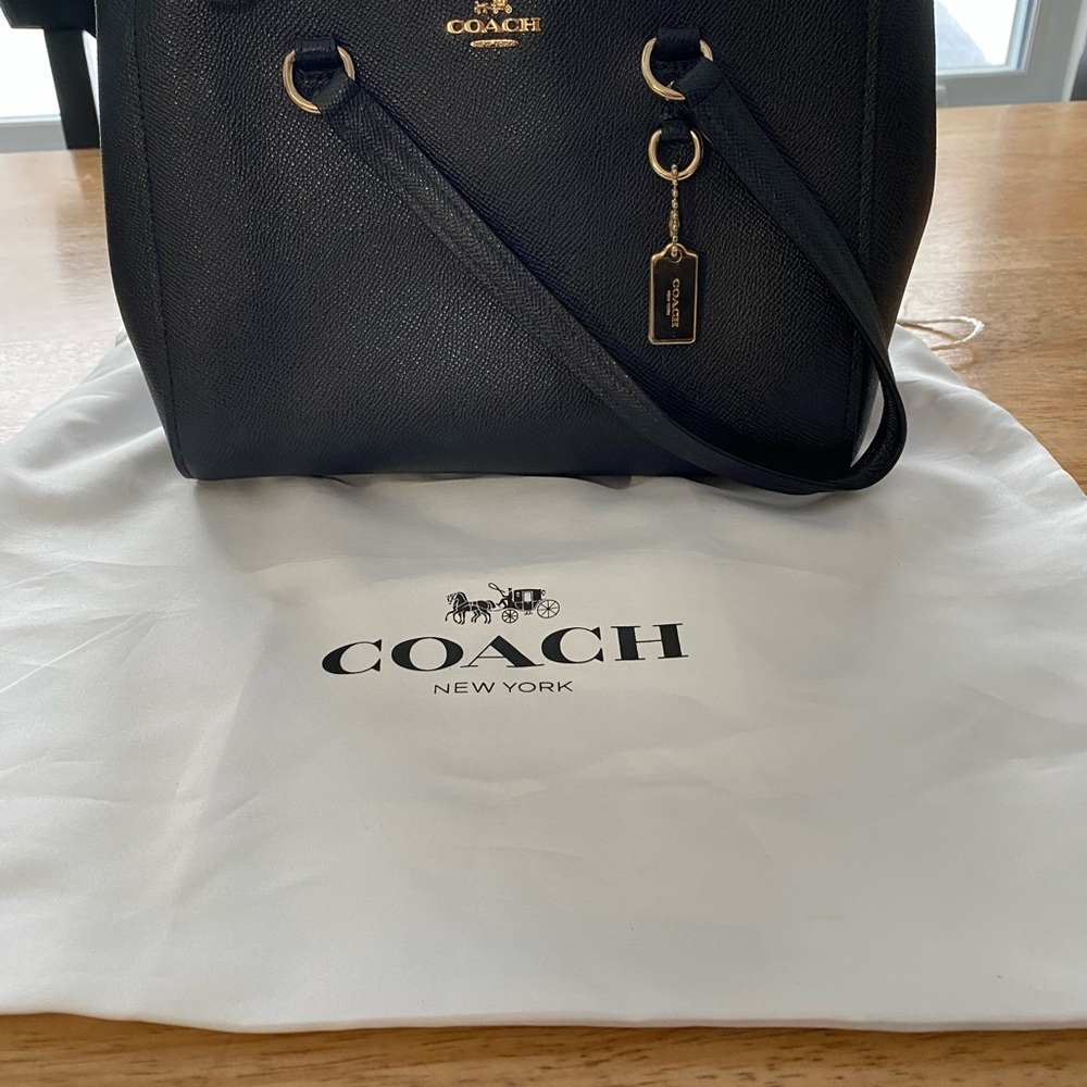Coach Black Leather Women's Bag